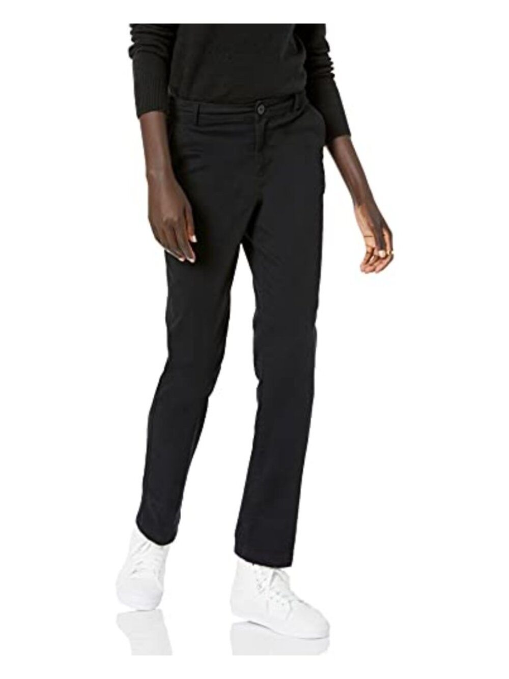 Straight Leg Chino Pants, Slim Fit, 98% Cotton, Zip Fly